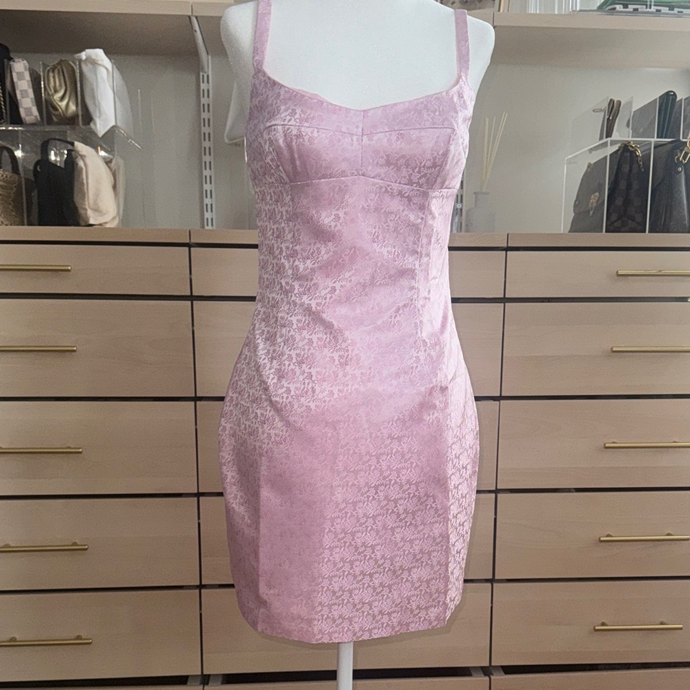 Amanda Uprichard Blush Textured Dress
